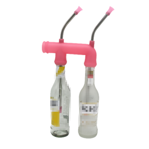Nouveau produit double bière tuba, bouteille de bière bongs pour la fête - Product Image 6