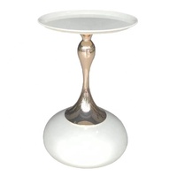 Table basse moderne en métal Better Homes & Gardens, table ronde gigogne pour salle à manger, application bar