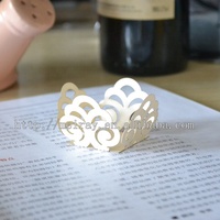 Envoltorios para Mini Cupcakes y Trufas con Corte Láser para Decoración de Bodas y Primera Comunión
