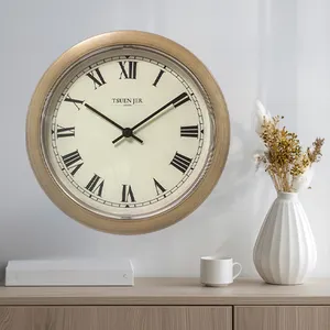 Reloj de pared decorativo moderno silencioso sin tictac 20,9 cm cuerpo de plástico habitación de niños baño cocina decoración de pared reloj