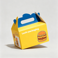Emballage en papier alimentaire personnalisé, boîte à poulet frit, boîte à hamburger, boîtes à poulet à emporter