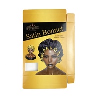 Emballage personnalisé pour bonnet, boîte de bonnet en satin pour cheveux avec logo