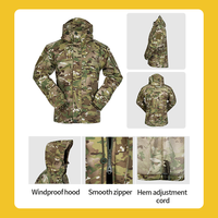 Ensemble uniforme tactique SIVI, style Gorka, camouflage, combinaison de combat 2 pièces, veste et pantalon pour la chasse en plein air