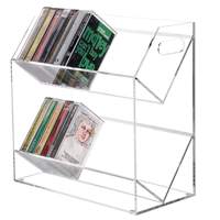 Support de cassette audio moderne en acrylique de qualité supérieure, présentoir transparent, étagère de rangement écologique de luxe, organisation de collection à domicile