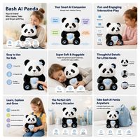 Panda en peluche réconfortant, compagnon d'affection et de joie pour enfant, compagnon d'émotion