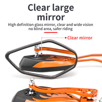 Nouveaux rétroviseurs latéraux avant universels pour scooter et moto JBLAY Chrome - Pièces de rechange