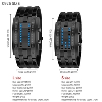 SKMEI Jam Tangan Digital Pria Desain Kreatif Tampilan LED Jam Tangan Pria Tahan Air Jam Tangan Olahraga Biner Jam Relogio Masculino 0926