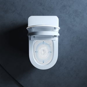 JM-811 thông minh tự động tuôn ra giấu bể nước gốm nhà vệ sinh bát cảm biến chân S-trap tầng gắn điều khiển từ xa một mảnh - Product Image 2