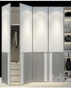 Modern Residential Dressing Closet Light Luxury Pure Color Custom Closet Three-dimensional Carving Large Capacity Wardrobe Set - Product Image 3
