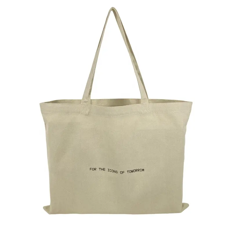 Borsa di tela personalizzata in cotone semplice borsa da donna con cinturino regalo 12Oz poliestere colorato Tote Bag promozionale