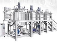 Máquina Mezcladora Eléctrica de 100-5000L para Cosméticos, Mascarillas Capilares, Acondicionadores, Cremas y Productos para el Cuidado de la Piel, Mezclador Emulsionante al Vacío