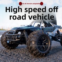 Voiture tout-terrain électrique en métal à l'échelle 1:16, 4x4, haute vitesse, type Big Foot, pour grimper, jouet d'extérieur pour les 14 ans et plus