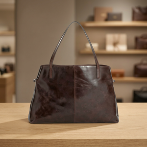 Derniers sacs à main de luxe en cuir véritable BS INTERNATIONAL pour femmes, fermeture éclair, pochette durable et imperméable, capacité 3L+ - Product Image 6