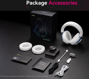 <span class=keywords><strong>Auriculares</strong></span> para Juegos VGN Siren V2 Tri-Mode, 53 mm, Sonido Envolvente 7.1, ENC, Micrófono Dual, 2000 mAh, 250H, Baja Latencia, <span class=keywords><strong>Auriculares</strong></span> Inalámbricos para PC, PS5, <span class=keywords><strong>Xbox</strong></span> - Product Image 6