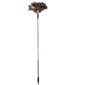 Plumeau en Plumes d'Autruche de Haute Qualité avec Manche Extensible - Plumeau à Long Manche de 170 cm pour le Nettoyage Domestique - Product Image 4