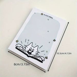 Notas Adhesivas con Diseño de Gato Negro y Temática Espacial, Patrones Lindos en Papel para Oficina, Escuela y Hogar, para la Temporada de Regreso a Clases - Product Image 3
