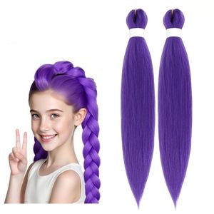 วิกต่อผมสังเคราะห์สีม่วงยาว rumi สำหรับคอสเพลย์ชุดฮาโลวีน - Product Image 1