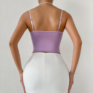 Top court avec des Appliques de papillon pour femmes Y2K à crochet gothique fée Grunge camisole Sexy <span class=keywords><strong>dos</strong></span> <span class=keywords><strong>nu</strong></span> Bralette Corset Top <span class=keywords><strong>Bustier</strong></span> - Product Image 5