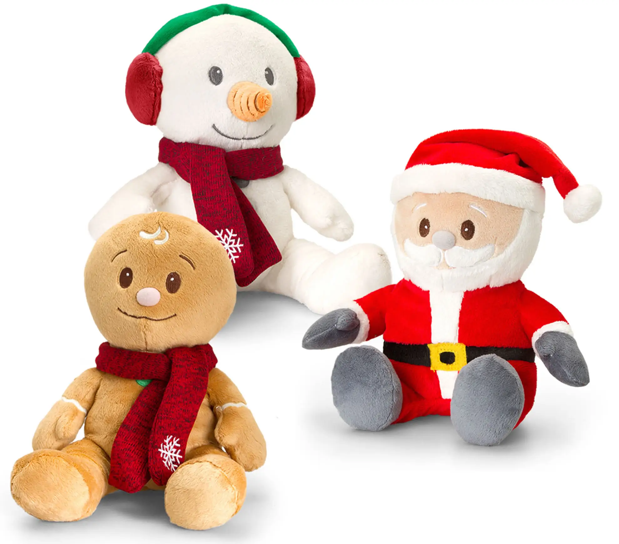 Hot attractive design decoration toys plush christmas santa claus