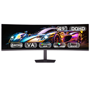 Moniteur de jeu incurvé 49 pouces en promotion, 60Hz/<span class=keywords><strong>144Hz</strong></span>, écran LCD LED IPS ultra-large 5K à perspective complète avec temps de réponse de 1 ms - Product Image 2