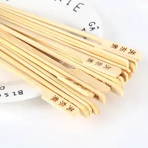 Hot Stamping Disposable Party Camping Bbq Grill Kebab Wholesale Bamboo Wood Skewer