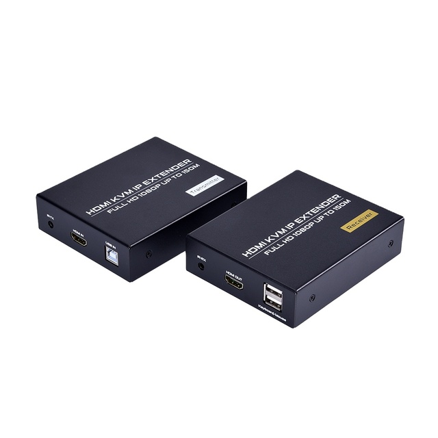 FJ-HKV150 Fjgear 4K HDMI KVM IP Extender150M 1920*1080 60hz HD Plug and Play Fiber Extender