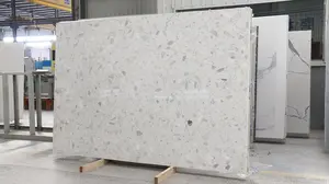 Chinese Artificial Marble White For Outdoor Artificial Stone Floor Artificial Quartz Marble Stone Kitchen Top