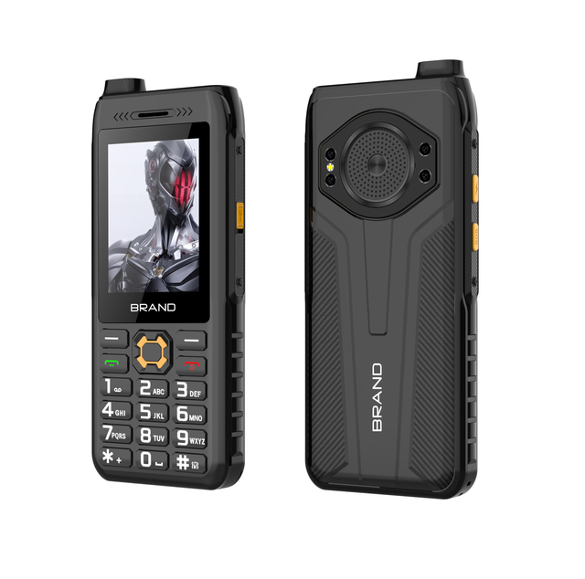 Original 5000mAh Push Button Telephone 4 SIM Feature Mobile Phone Unlocked