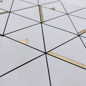 Azulejos de pared de <span class=keywords><strong>PVC</strong></span> y aluminio, diseño especial, palo de plata, para cocina y baño, sala de estar - Product Image 5