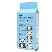 Lingettes désinfectantes pour bébé, mini, jetables, sans peluches, antibactériennes, écologiques, non parfumées, non tissées, extra douces, personnalisées