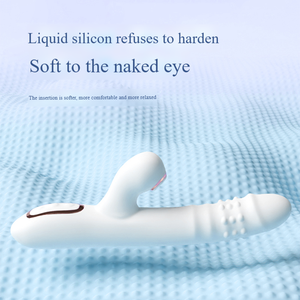 Gode à succion à six fréquences et télescopique USB Power Perle rotative Tige vibrante péristaltique Vibrateurs de lapin Produits sexuels - Product Image 3