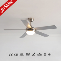Ventilateur de plafond 1stshine 52 pouces, design moderne et élégant, commande vocale, pour salon, chambre, décoration intérieure, robuste, avec éclairage