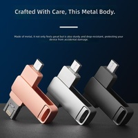 Clé USB 3.0 OTG personnalisée, style clé métallique, 16 Go, 32 Go, 64 Go, 128 Go, 256 Go, 512 Go, 1 To, article promotionnel pour entreprise, nouveau modèle