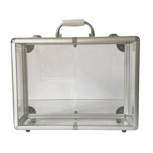 Custodia personalizzata per il trasporto in acrilico custodia da viaggio con chiusura da venditore valigetta trasparente per il trasporto di prodotti per il campione - Product Image 2