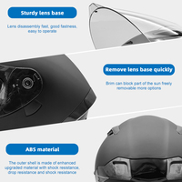 Casque de moto intégral léger et personnalisé OEM et ODM pour hommes Lentille anti-buée Matériau ABS