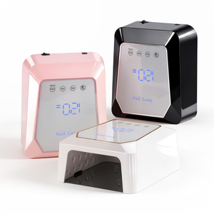 Lampe à ongles UV LED rose, noire et blanche 72W avec capteur tactile et écran LCD, séchoir à gel pour manucure, qualité professionnelle pour usage domestique - Product Image 1