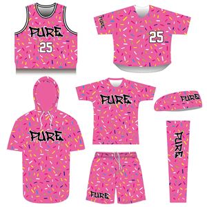 Sweat à capuche de baseball léger à manches courtes personnalisé, haut à capuche d'équipe, sweat à capuche à sublimation, sweat à capuche de baseball pour jeunes - Product Image 5