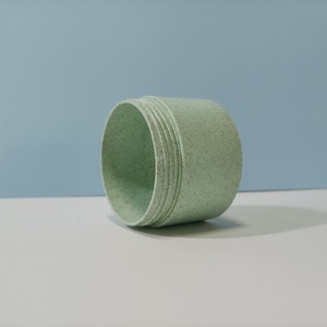 JIETING Custom Wheat Straw Cream Jar <b>Biodegradable</b> pp Cream Jar Eco Friendly Packaging Screw Cap Wheat Straw Scrub Jar - Product Image 6