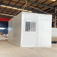 Panneau sandwich direct usine, maison conteneur moderne étanche de 20 pieds à assemblage rapide, unité modulaire préfabriquée pour la construction d'hôtels