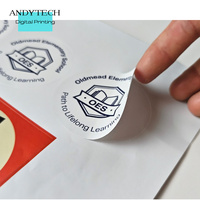 Étiquettes promotionnelles holographiques anti-contrefaçon personnalisées, durables, autocollantes, monocouche