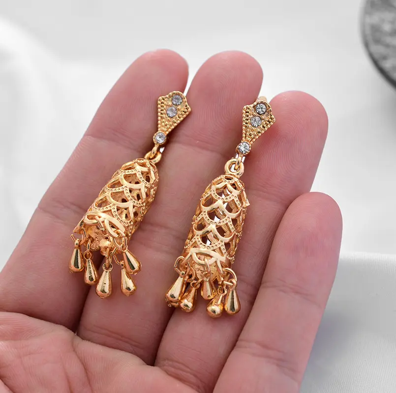 Earrings Bridal fashion jewelry earrings African Wedding Ornament Wife Gifts Bijoux Africaine Dubai Earrings for Women