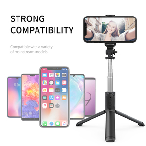 <span class=keywords><strong>Q01</strong></span> Perche à <span class=keywords><strong>selfie</strong></span> 3-en-1 extensible avec télécommande sans fil et trépied, design télescopique pliable et léger pour smartphone - Product Image 4