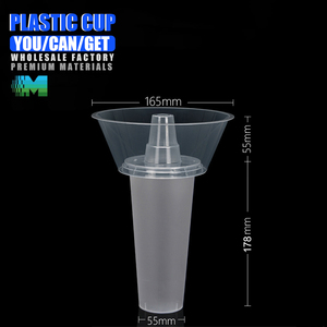 Vaso de Plástico para Jugo de Frutas con Forma Personalizada, de Alta Calidad, Proveedor Chino, MOQ Bajo, Envío Rápido, Desechable - Product Image 1