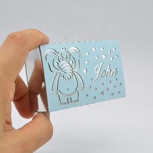 Papier découpé au laser pour fête prénatale garçon, boîte à bonbons adorable, 50 pièces - Product Image 4