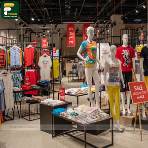 ชั้นวางเสื้อผ้าแบบหลายโซนสำหรับจัดแสดงสินค้าในร้านค้าปลีก - Product Image 2