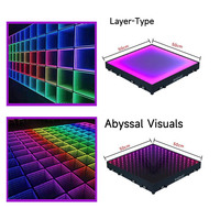 Éclairage de scène de sol dansant 3D, intérieur/extérieur, robuste, LED, éclairage de scène mural et de sol 3D pour fête, club, événement, publicité