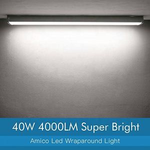 ไฟ LED ติดเพดานแบบเส้นตรง 40W 5000K แสงขาวเย็น ตัวเรือนอะลูมิเนียม ฝาครอบ PMMA ติดตั้งแบบฝังบนพื้นผิว สำหรับอาคารสำนักงาน - Product Image 6