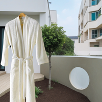 Peignoir de bain en bambou unisexe, peignoir de luxe pour homme, peignoir doux et écologique en coton de bambou