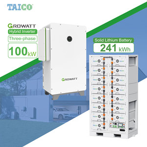 Nueva Tecnología, Sistema Híbrido Trifásico de Alto Voltaje de 100KW Growatt con Batería TAICO de 200KWH para Proyectos Industriales y Comerciales - Product Image 2