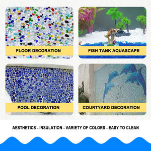 プールAquascape装飾ガラス用のメーカーマイクロランドスケープフィッシュタンク底砂によるカラフルなガラスビーズ - Product Image 5